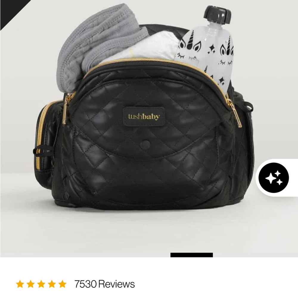 TushBaby Strapless Baby Hipseat - Black